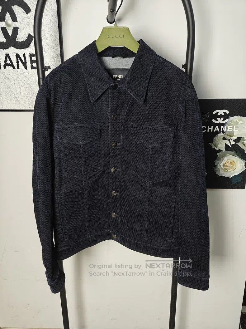 Fendi Fendi Flock Full Print Denim Jacket Size US M / EU 48-50 / 2 - 1 Thumbnail