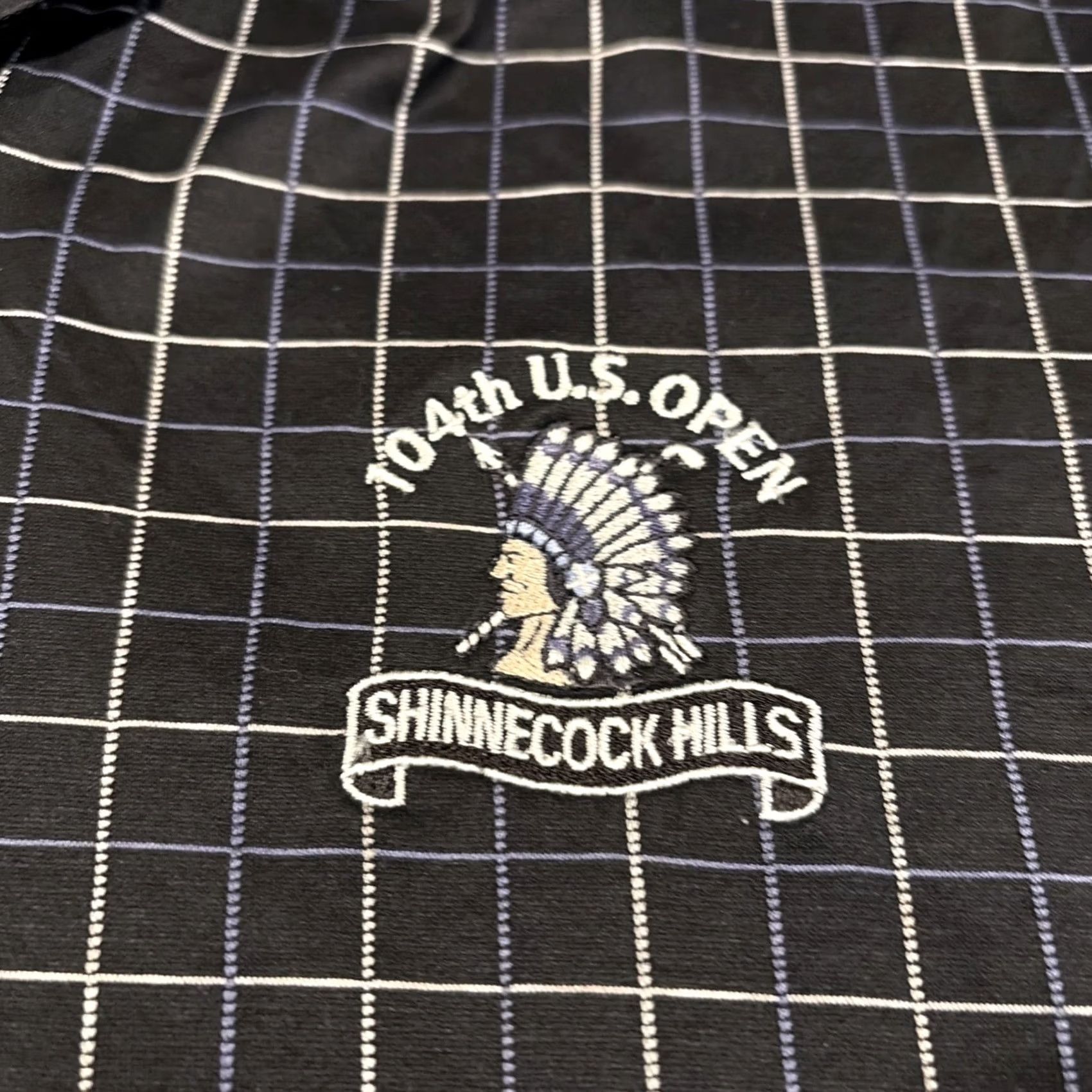 Vintage Bobby Jones Polo - Golf Shirt - Black - XL - Short Sleeve - Collared - Button - Embroidered Logo - 104th US Open - Shinnecock Hills - Men's Polo Size US XL / EU 56 / 4 - 2 Thumbnail