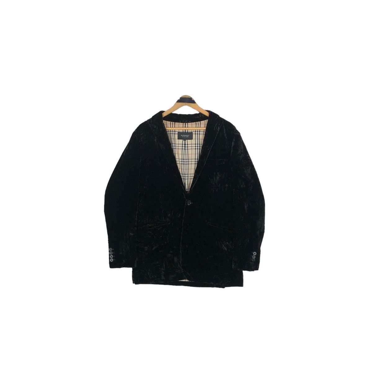 Burberry Vintage Burberry Black Label Single Breasted Velvet Coat Size US M / EU 48-50 / 2 - 2 Thumbnail