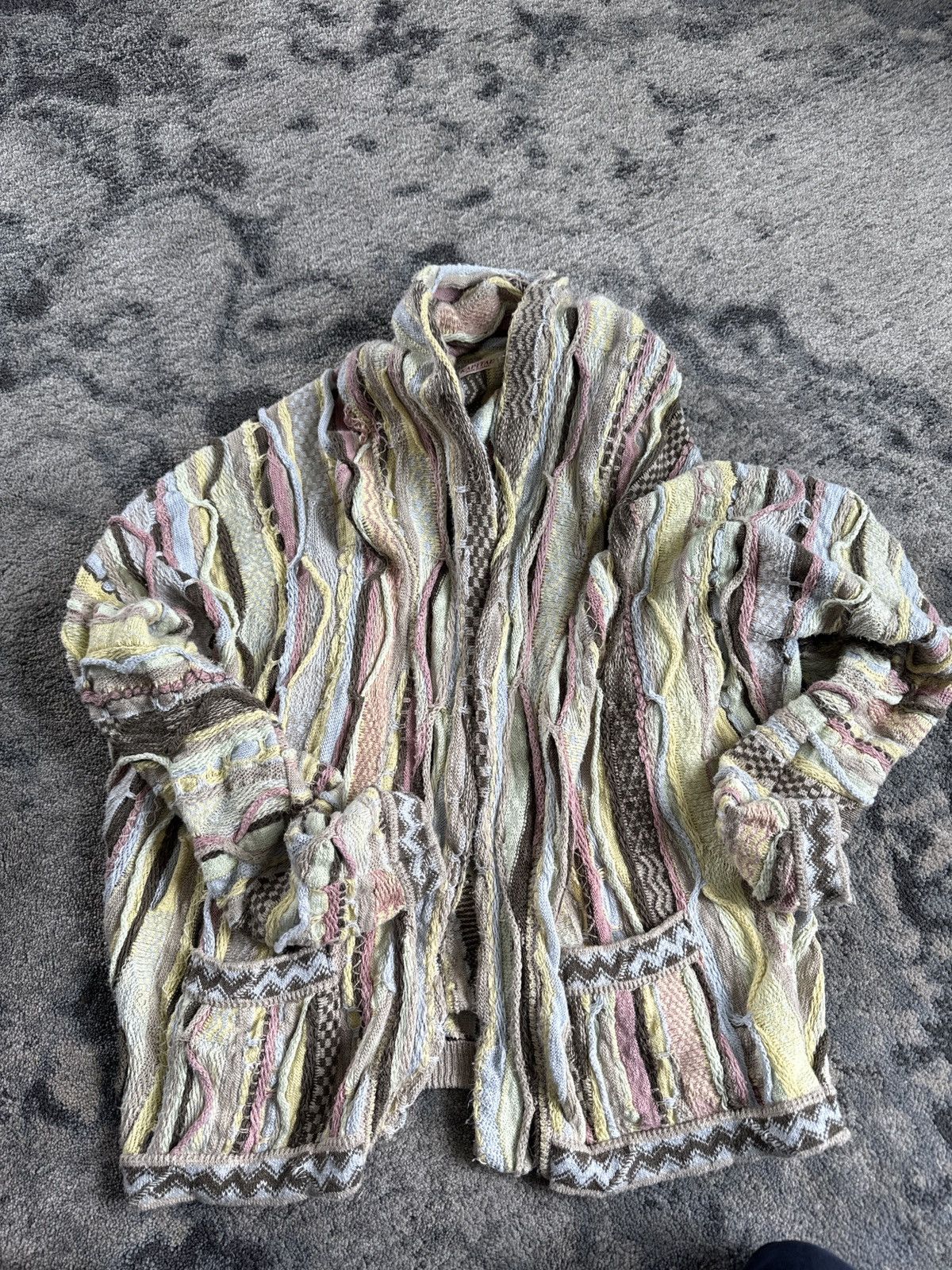 Kapital Kapital nana cable knit sweater cardigan multicolor small Size US S / EU 44-46 / 1 - 1 Thumbnail