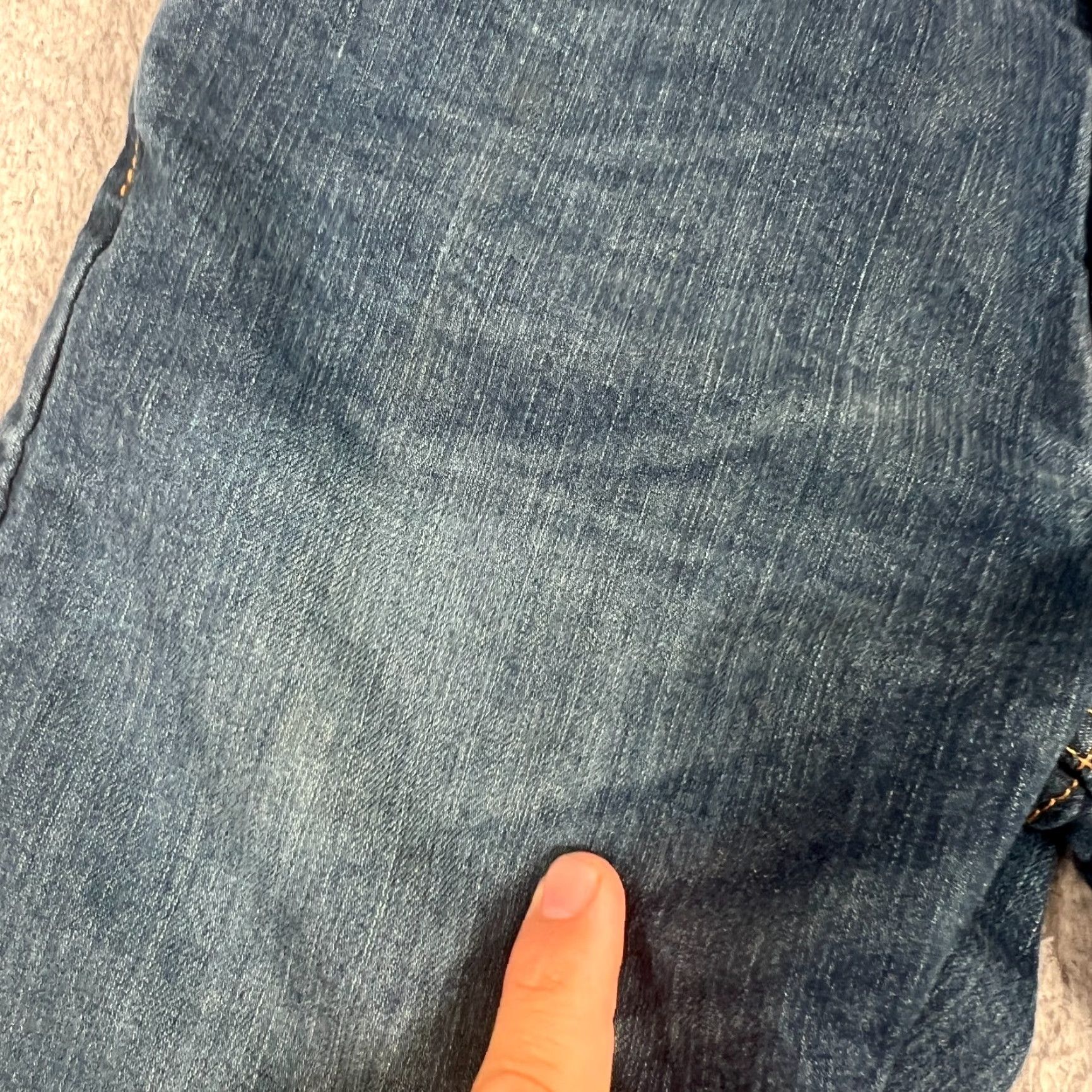 Levi's LEVI'S VINTAGE 502 Jeans Mens 29x30 Blue Slim Straight Stretch Medium Wash Oil Stains Size US 29 - 4 Thumbnail