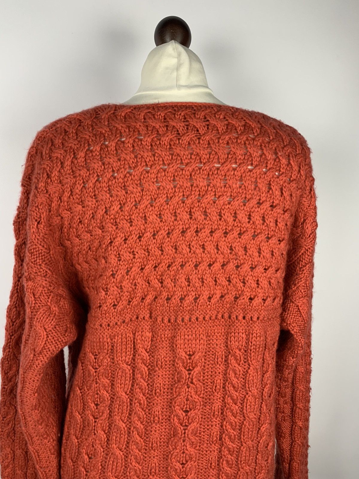 Carraig Donn Irish Carraig Donn Cable Knit Merino Wool Sweater Fisherma Size L / US 10 / IT 46 - 6 Thumbnail