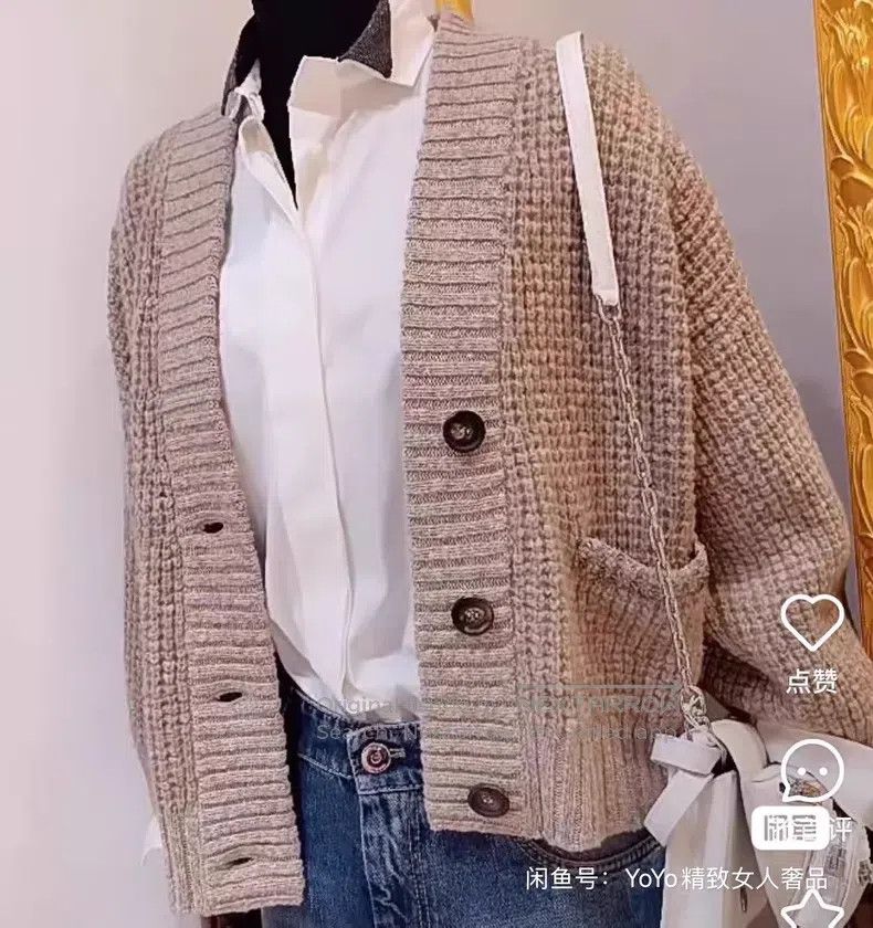 Brunello Cucinelli Brunello Cucinelli Beaded Cashmere Cardigan Size M / US 6-8 / IT 42-44 - 2 Thumbnail