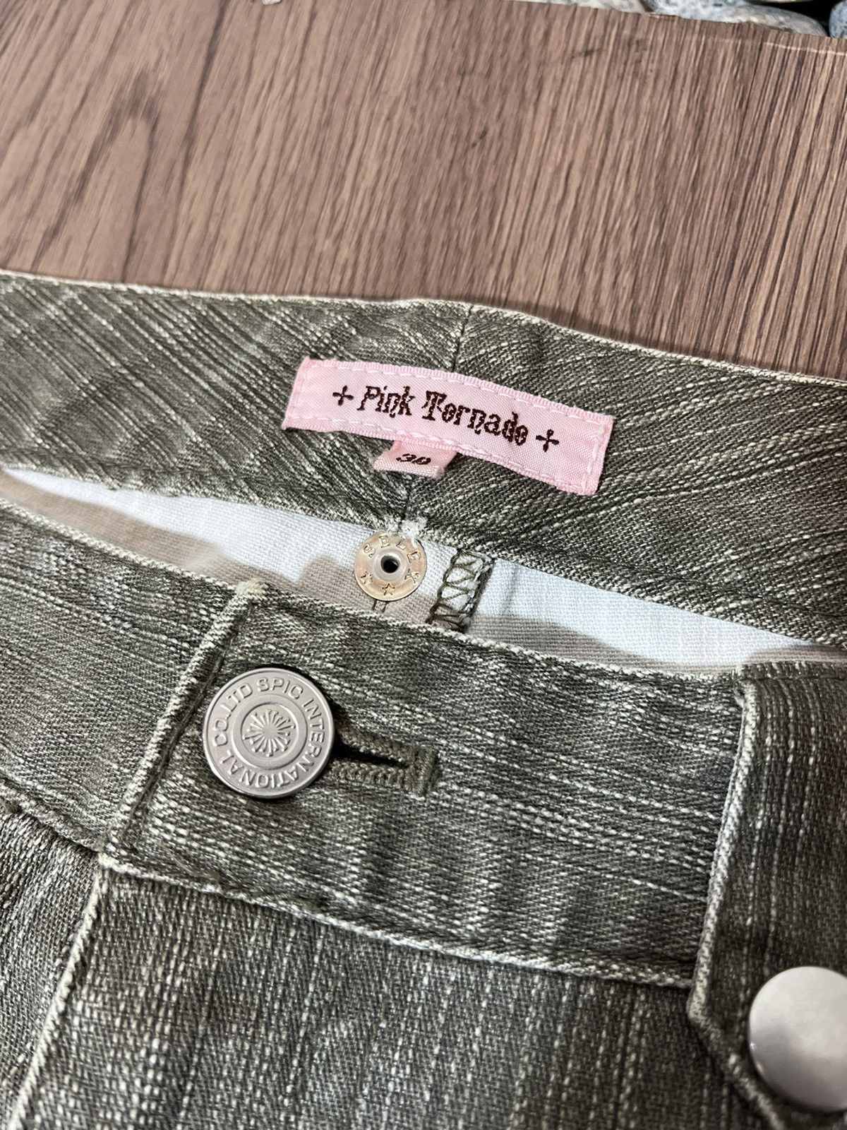 Tornado Mart Pink Tornado Multizipper Butterfly Flare Low-rise Jean Size US 30 / EU 46 - 10 Thumbnail