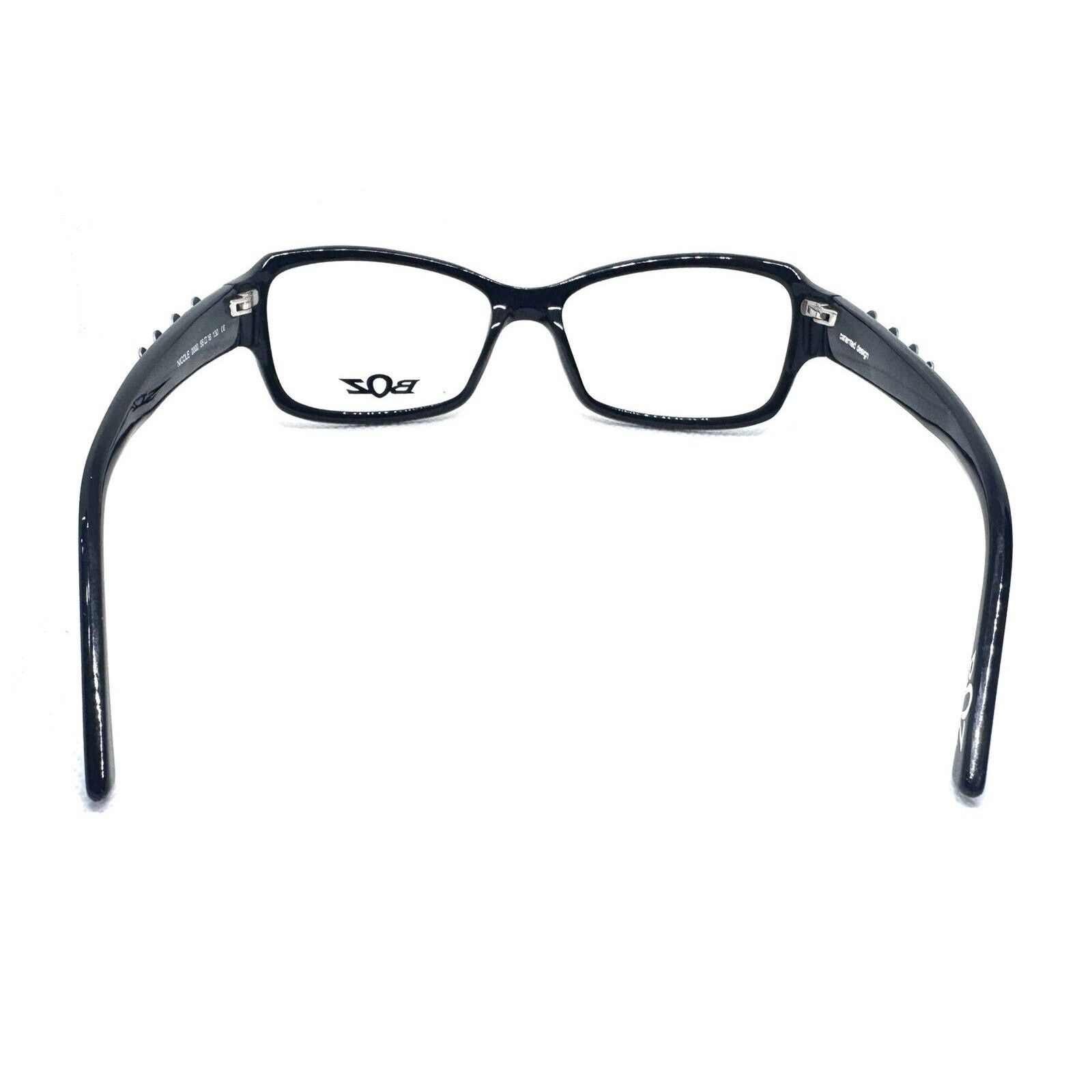 J.F. REY BOZ NICOLE 0000 BLACK AUTHENTIC EYEGLASSES FRAME RX 55-16 Size ONE SIZE - 10 Thumbnail
