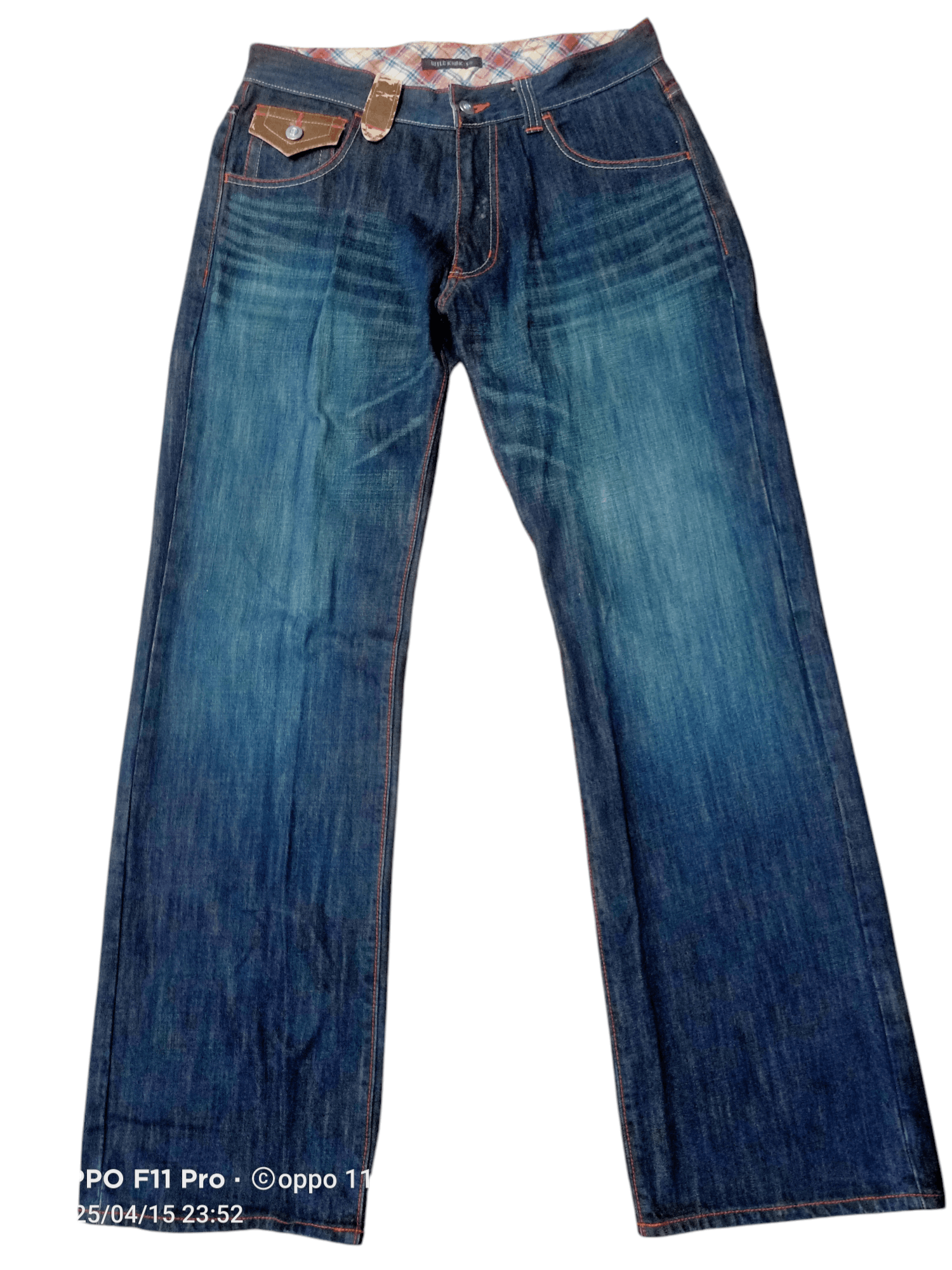 If Six Was Nine × Le Grande Bleu (L.G.B.) Wild Khakis Flare Denim Loose Rise Size US 31 - 2 Thumbnail