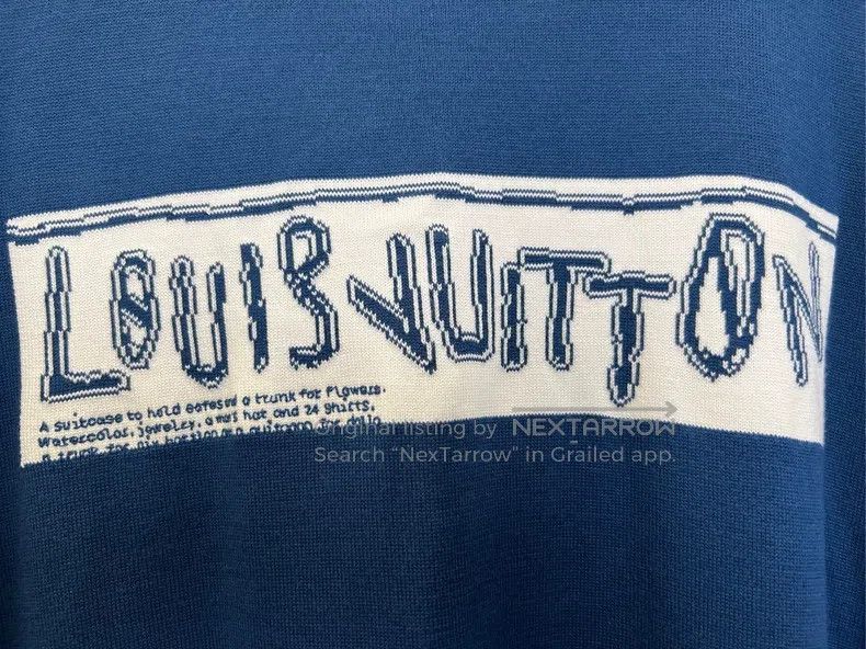 Louis Vuitton Louis Vuitton size 4l Blue knit logo short sleeves Size US M / EU 48-50 / 2 - 3 Thumbnail