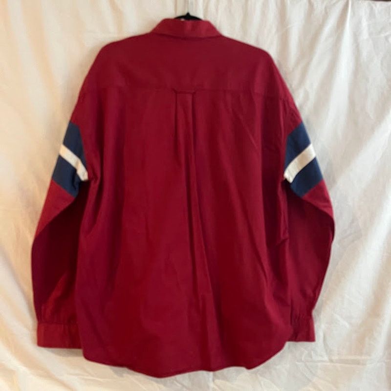 Vintage VTG Tidewater Traders Red White Navy Button Down Shirt L Size US L / EU 52-54 / 3 - 2 Thumbnail