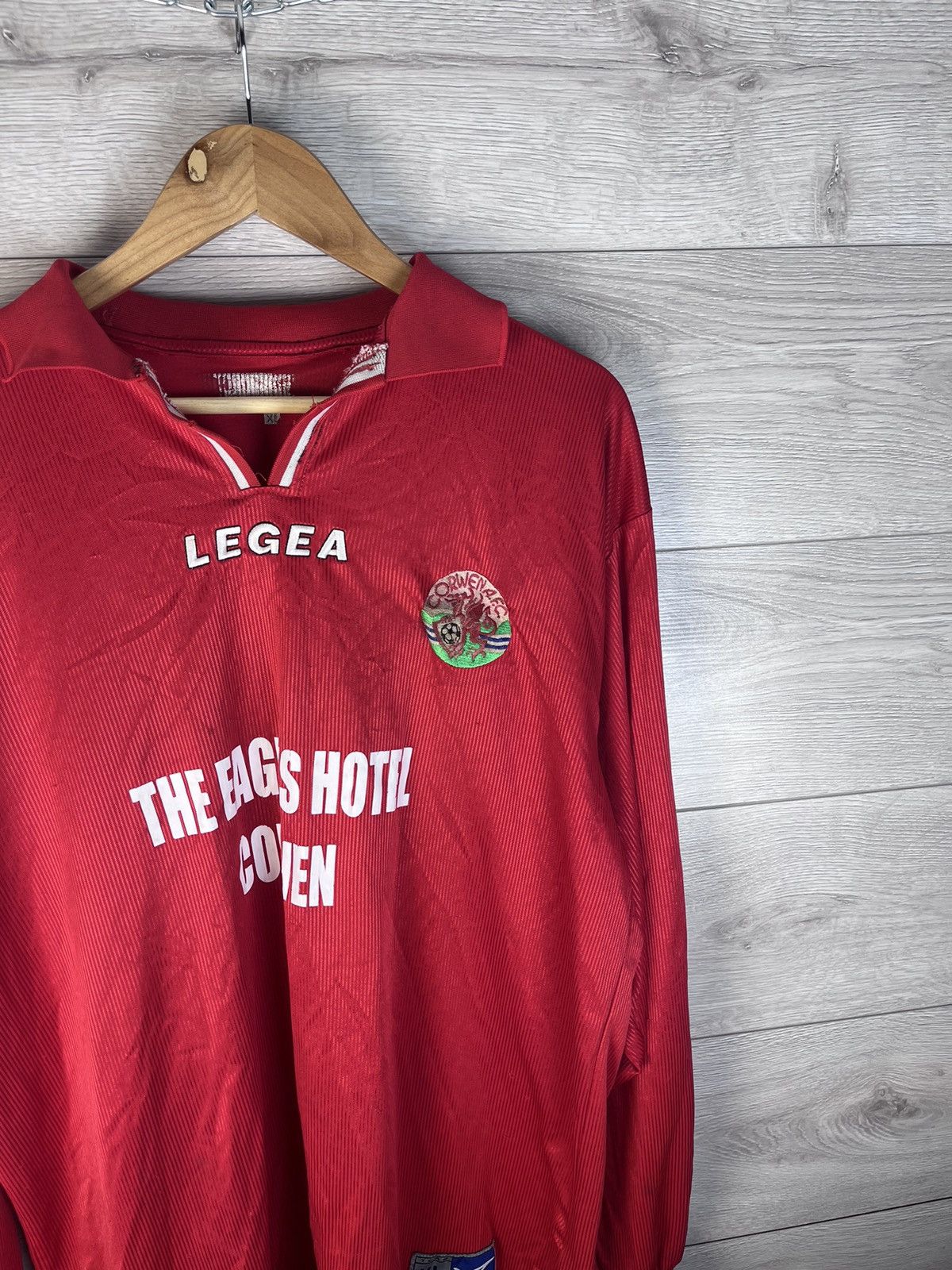 Vintage Vintage mens long sleeve soccer jersey Corwea F.C Jegea Size US XL / EU 56 / 4 - 3 Thumbnail