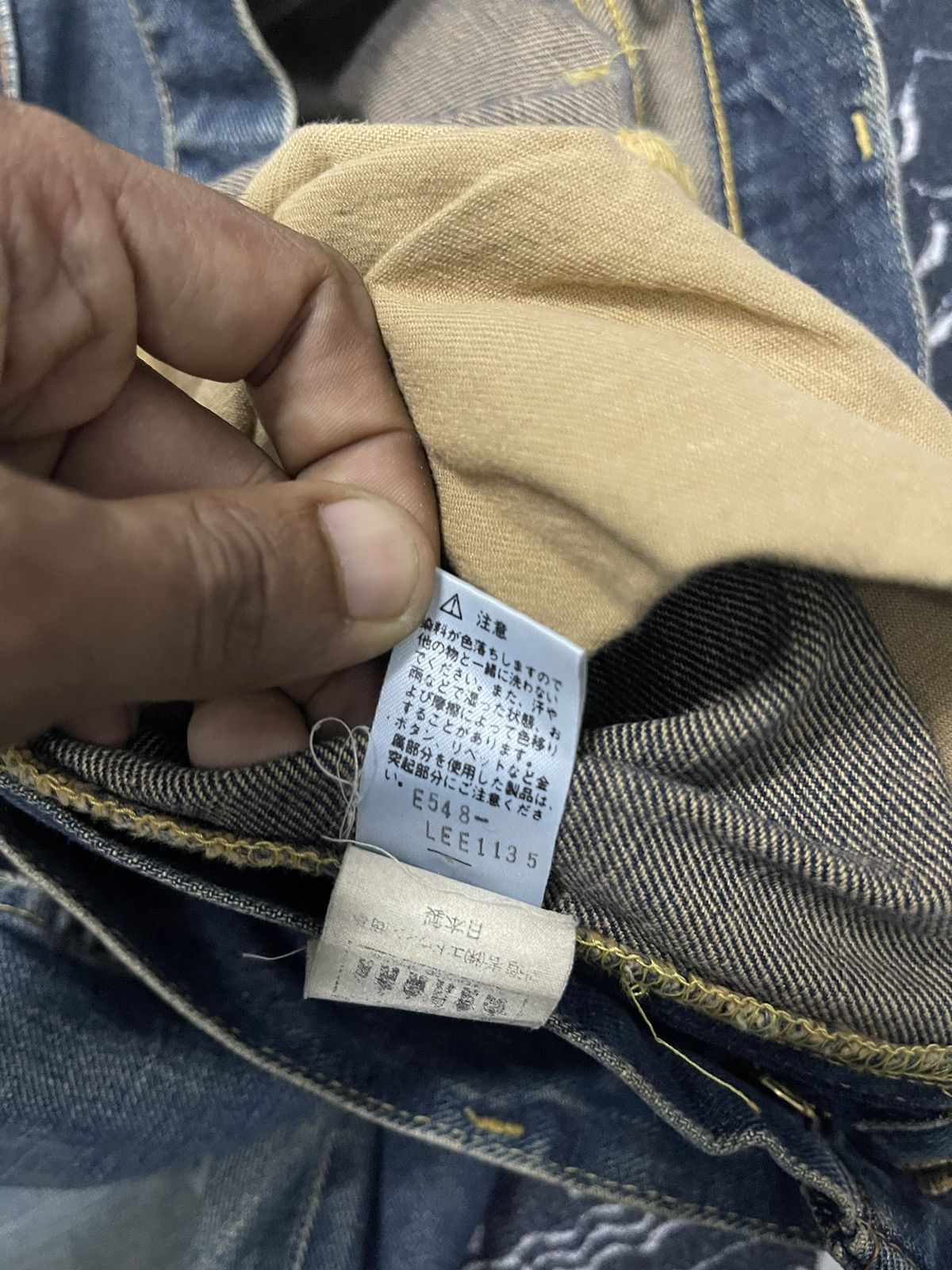 Lee 80s LEE RIDERS RARE ONESIDE SALVADGE DISTRESSED ON TALON ZIP Size US 31 - 10 Thumbnail