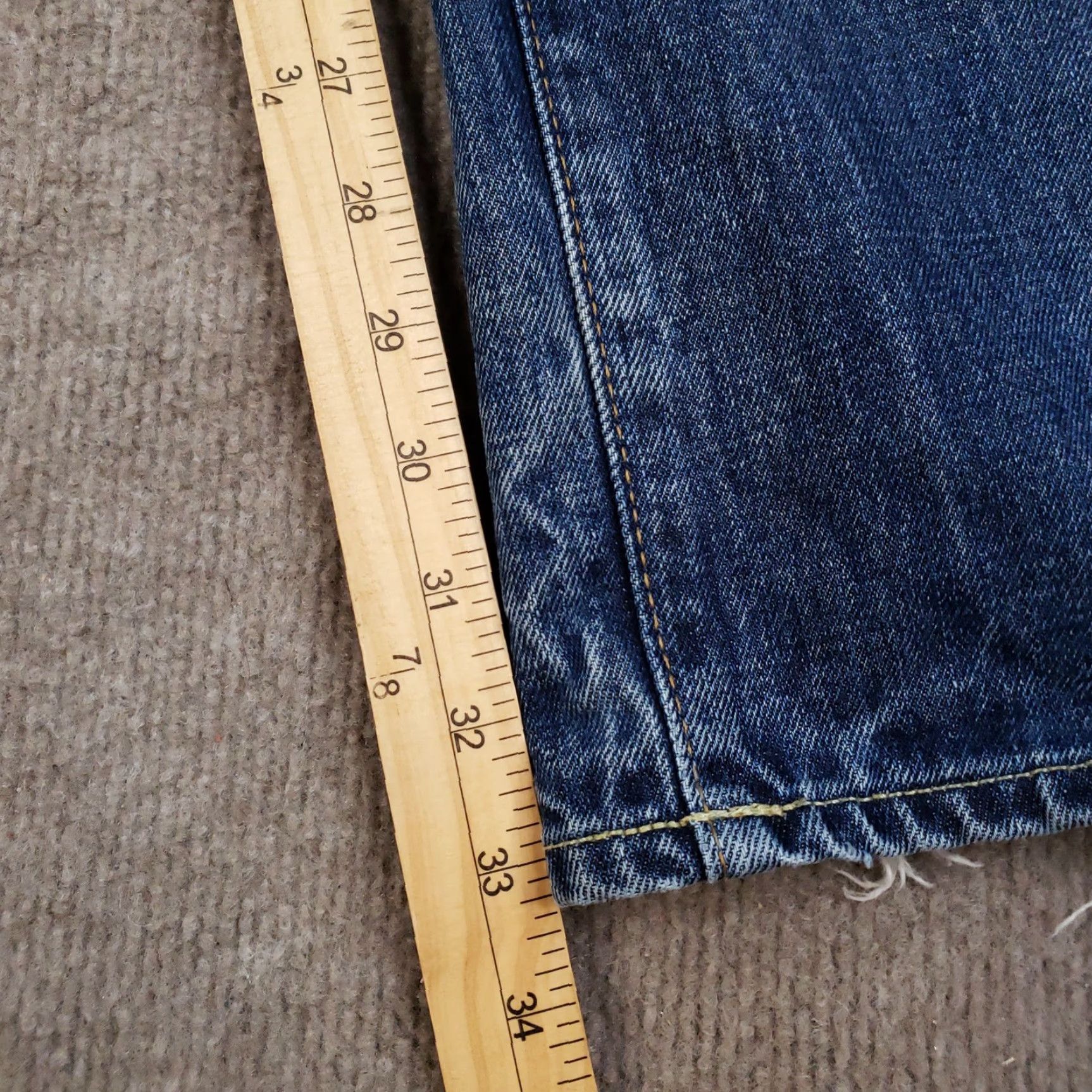 Ralph Lauren RALPH LAUREN Jeans 40x32 Blue Distressed Slim Straight Fit Denim Mens Size US 40 / EU 56 - 3 Thumbnail