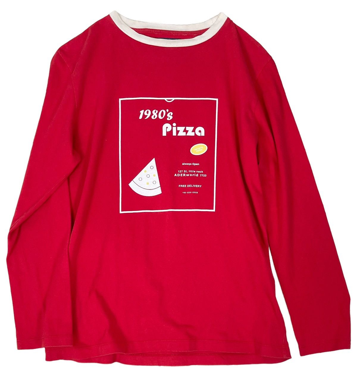 Ader Error ADER ERROR 1980s Vintage Pizza Receipt Long Sleeve Size US M / EU 48-50 / 2 - 1 Thumbnail