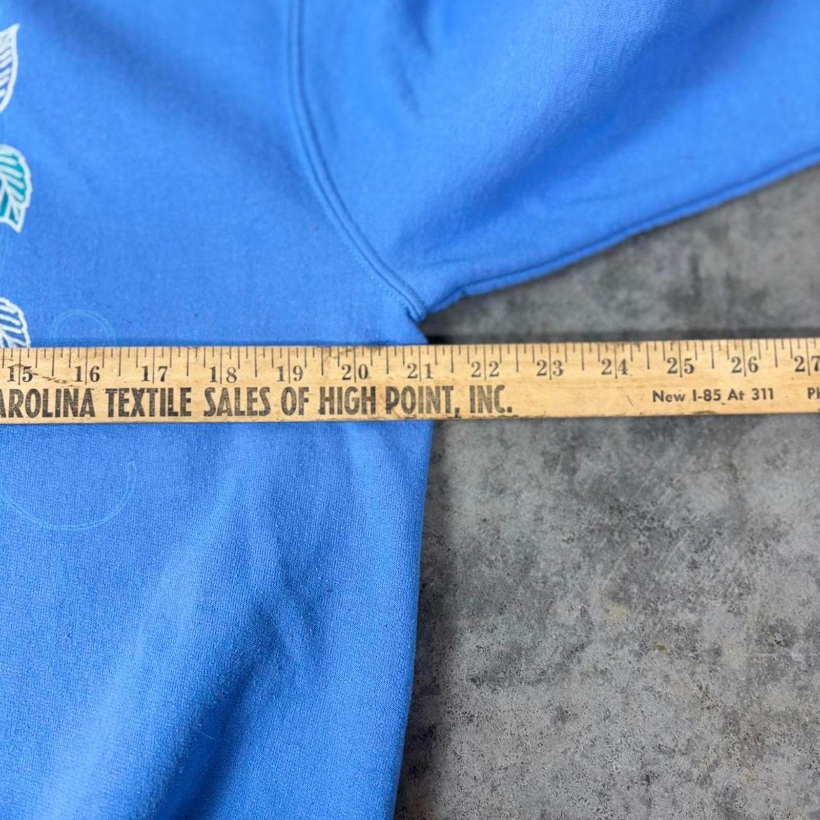 Vintage Blue and white leaf crewneck sweatshirt coquette grandma Size M / US 6-8 / IT 42-44 - 4 Thumbnail