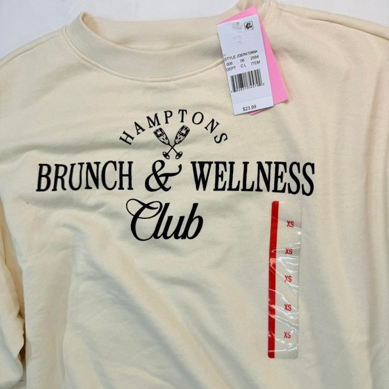 & Other Stories Target NWT Women's Brunch And Wellness Cropped Sweatshirt Size XS / US 0-2 / IT 36-38 - 2 Thumbnail