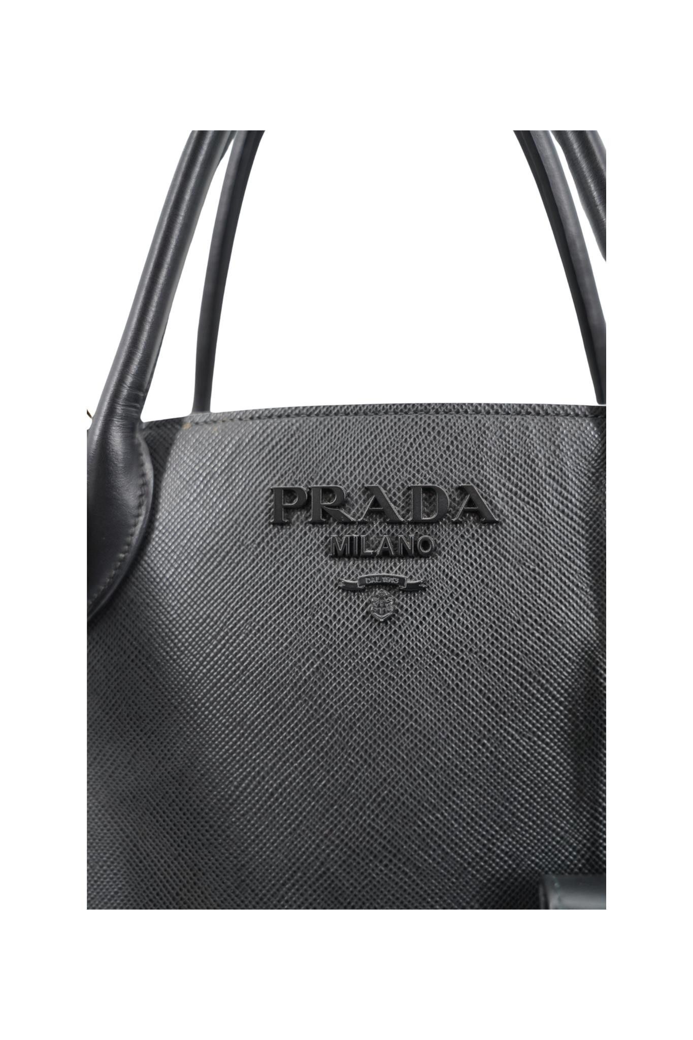 Prada Prada Milano Handbag With Velvet Strap Size ONE SIZE - 6 Thumbnail