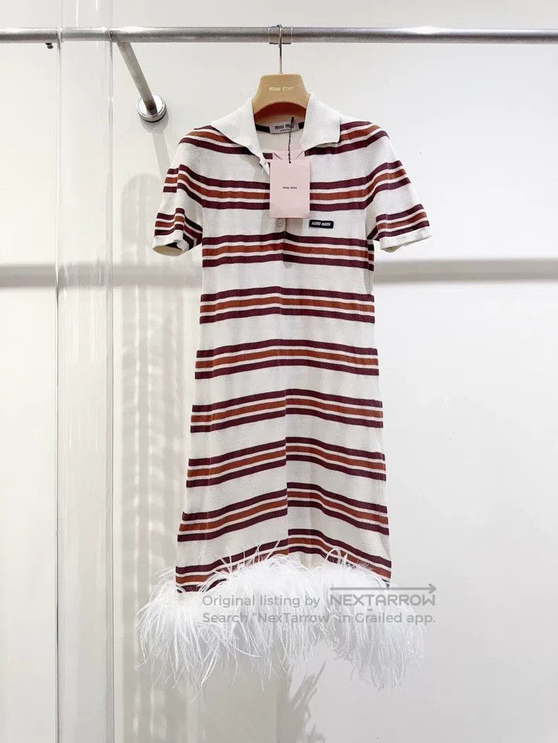 Miu Miu 40 Spring and summer feather dress