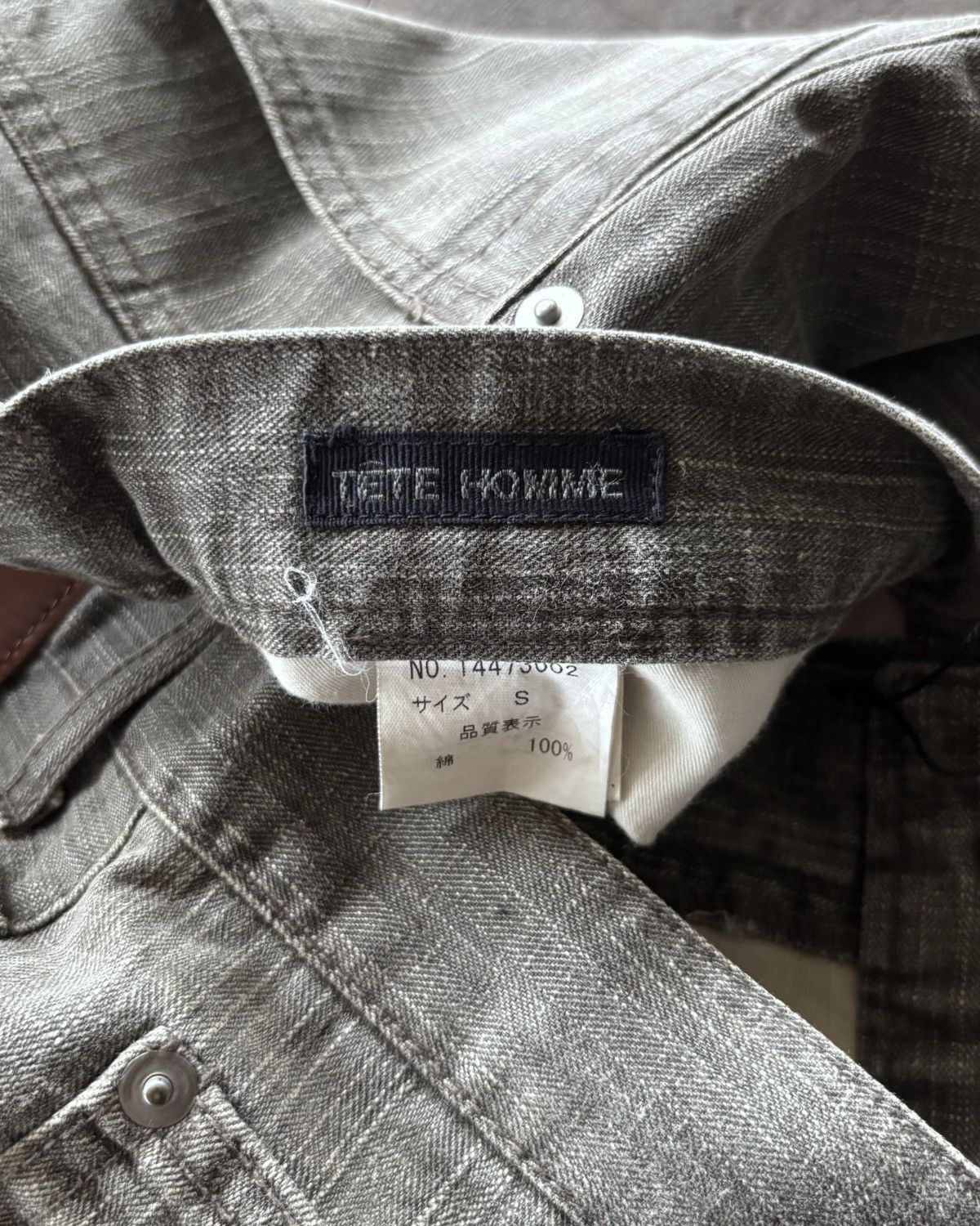 Issey Miyake × Japanese Brand × Tete Homme Tete Homme Brown Flared Denim Jeans Size US 31 - 5 Thumbnail