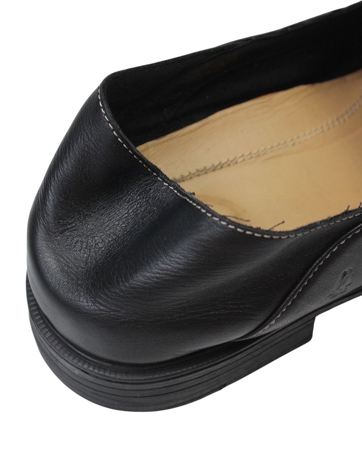 Japanese Brand 2000S HUSH PUPPIES COLLAPSIBLE BLACK LEATHER LOAFERS Size US 9.5 / EU 42-43 - 7 Thumbnail