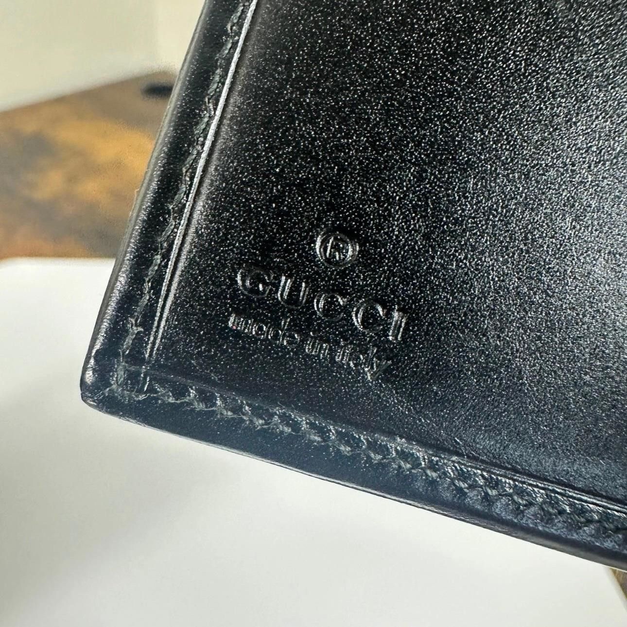 Gucci Vintage Gucci Black Leather Jackie Lock Wallet Size ONE SIZE - 4 Thumbnail