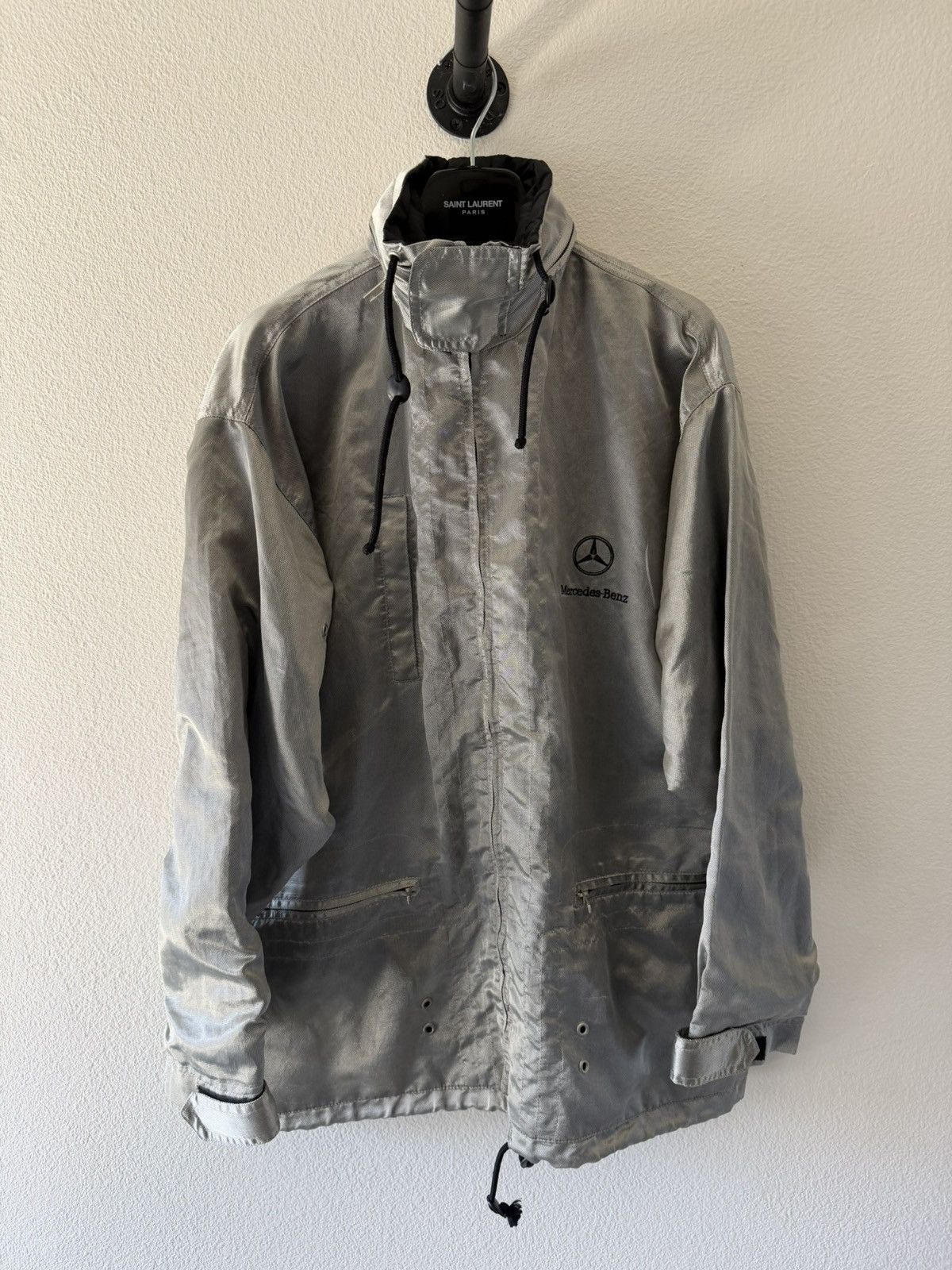 Mercedes-Benz Vintage Mercedes Windbreaker Jacket Size US L / EU 52-54 / 3 - 1 Thumbnail