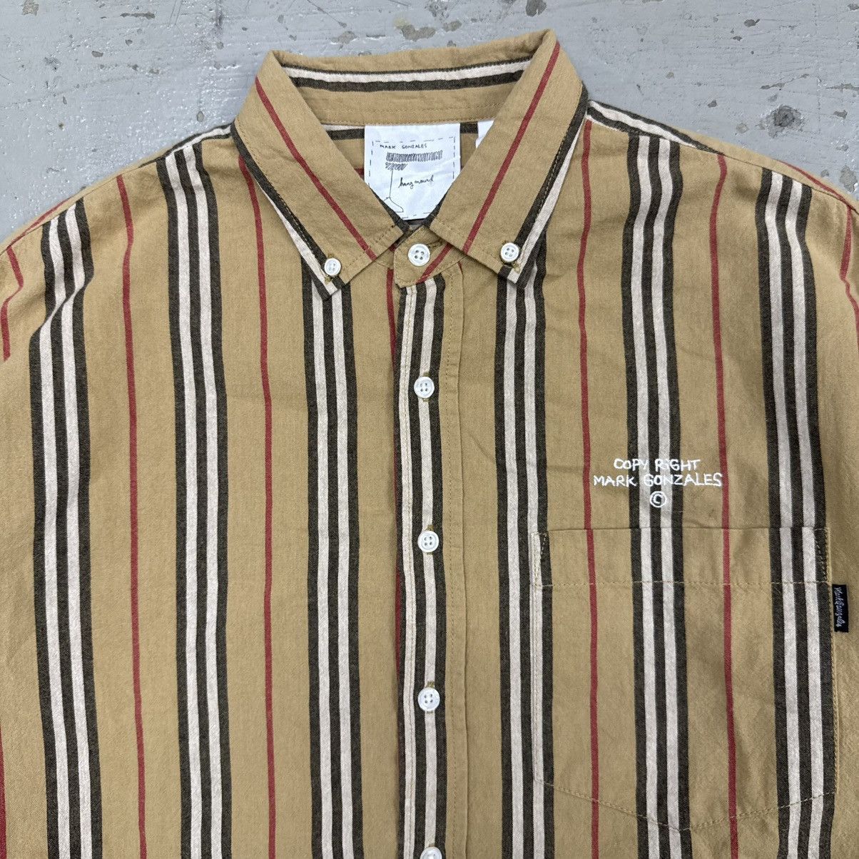 Japanese Brand Vintage Mark Gonzales Burberry Ripoff Button Up Shirt Size US M / EU 48-50 / 2 - 4 Thumbnail
