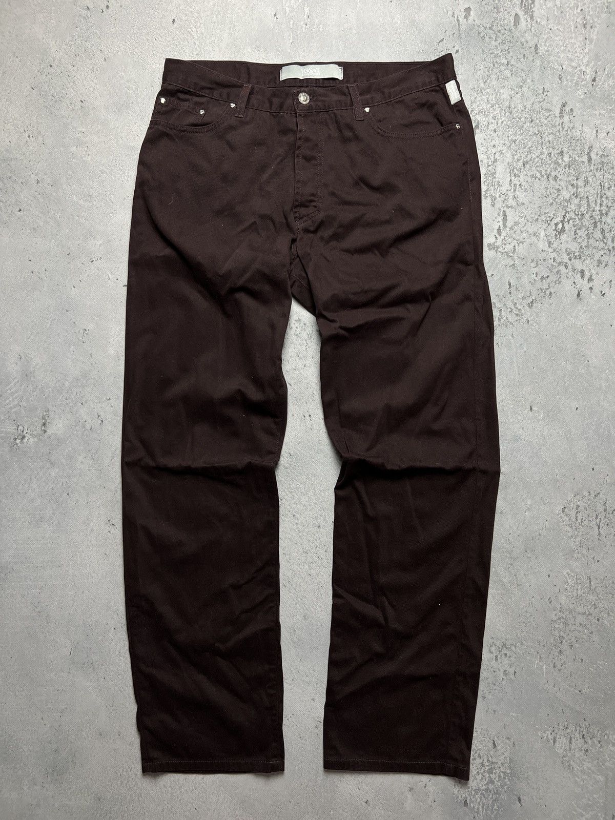 Versace Jeans Couture Versace VJC Vintage 90s Black Trousers Pants Jeans Size US 36 / EU 52 - 2 Thumbnail