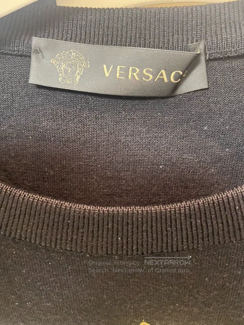 Other Versace Rivet diamond-encrusted Medusa embroidered crew ne Size US XXL / EU 58 / 5 - 4 Thumbnail