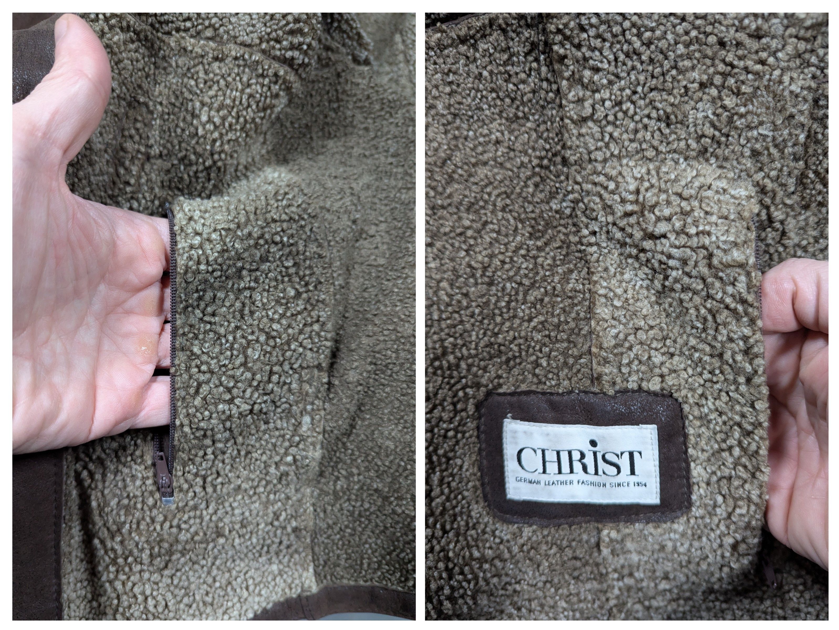 Other WERNER CHRIST Shearling Lambskin Brown Jacket Size US XL / EU 56 / 4 - 4 Thumbnail