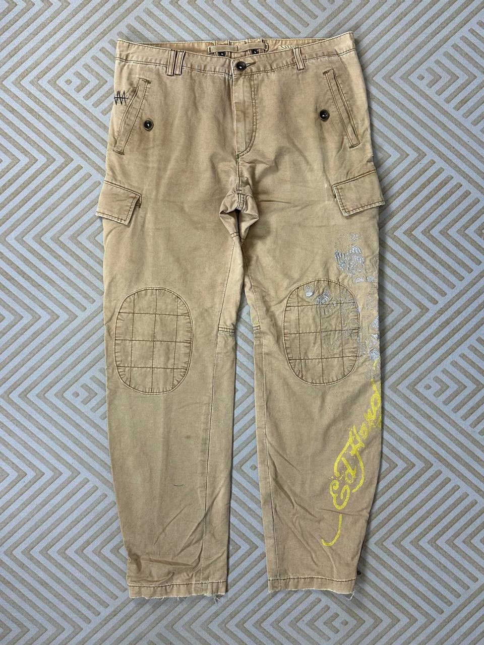 Ed Hardy × Japanese Brand Ed Hardy 6 pocket Cargo Outdoor (waist 36-37) Size US 37 - 4 Thumbnail