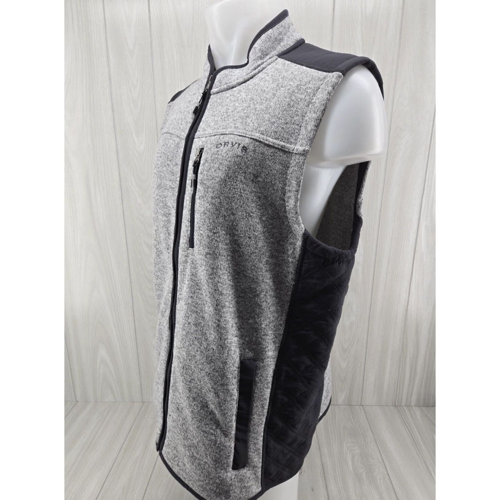 Orvis VINTAGE Orvis Sweater Fleece Vest Jacket Gray Men's XL Size US XL / EU 56 / 4 - 3 Thumbnail