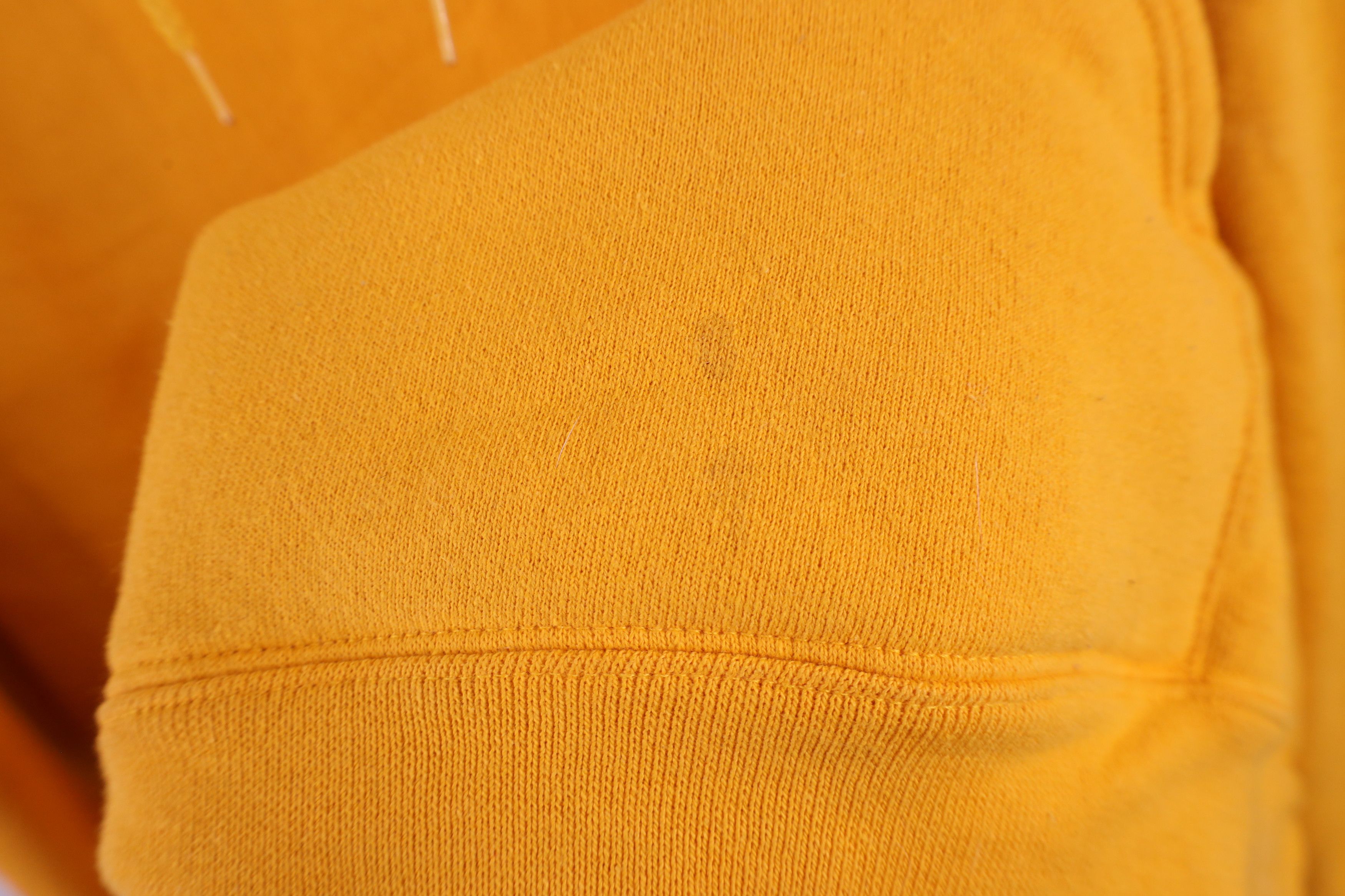 Vintage Vintage 90s Streetwear Heavyweight Hoodie Sweatshirt Yellow Size US XXL / EU 58 / 5 - 4 Thumbnail
