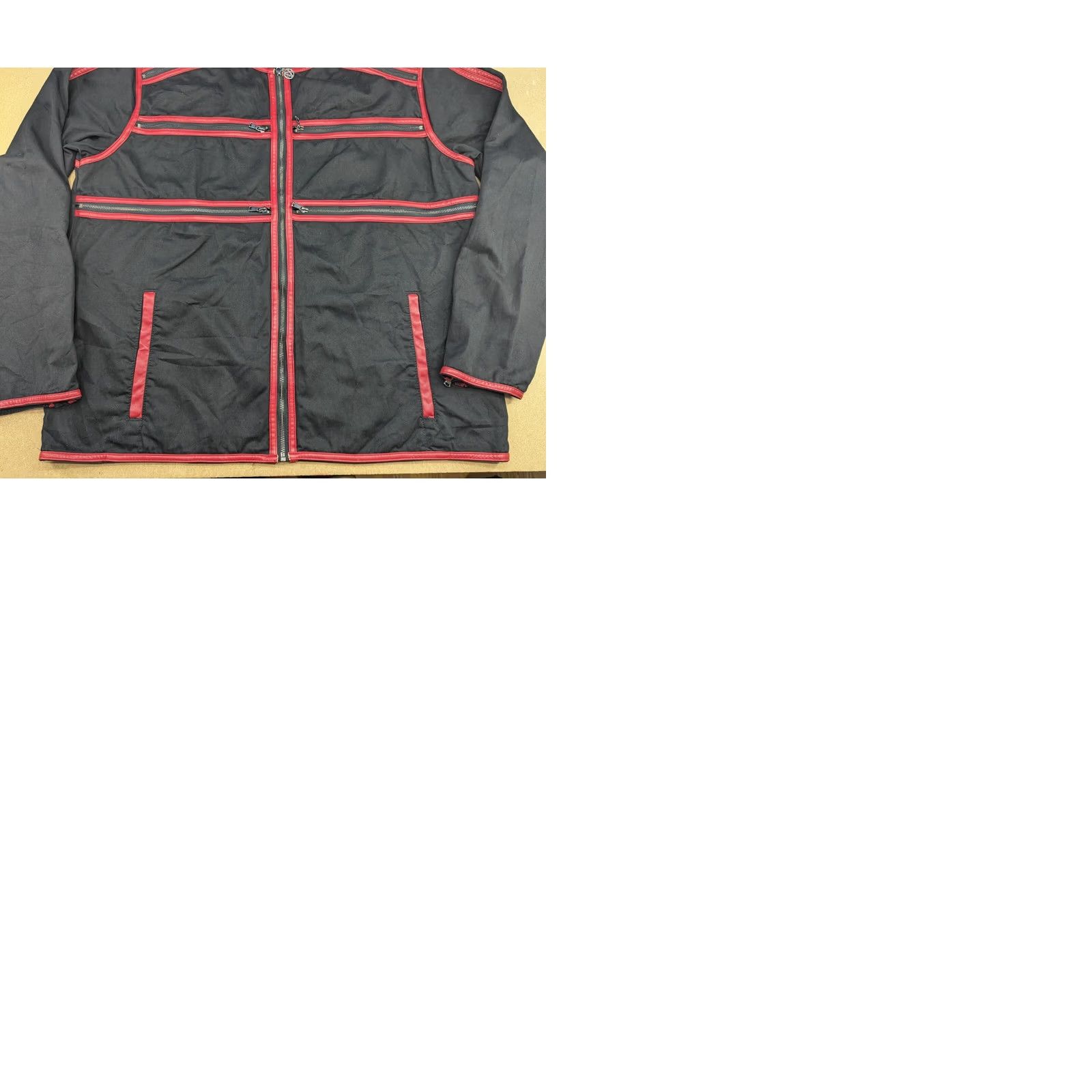 Vintage EMP Gothicana Jacket Mens 2XL Red Cotton Canvas Full Zip Pockets Basic Jacket Athletic Slim Fit Casual Mens Size US XXL / EU 58 / 5 - 9 Thumbnail