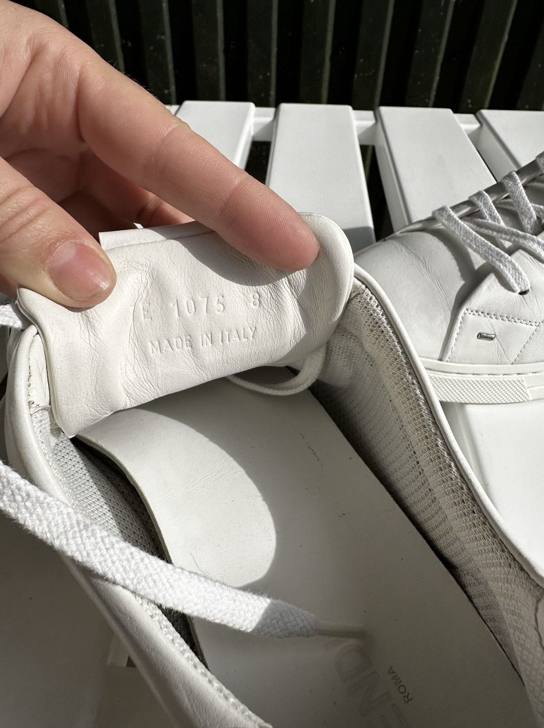 Fendi Fendi White Leather Sneakers Size US 8 / EU 41 - 5 Thumbnail