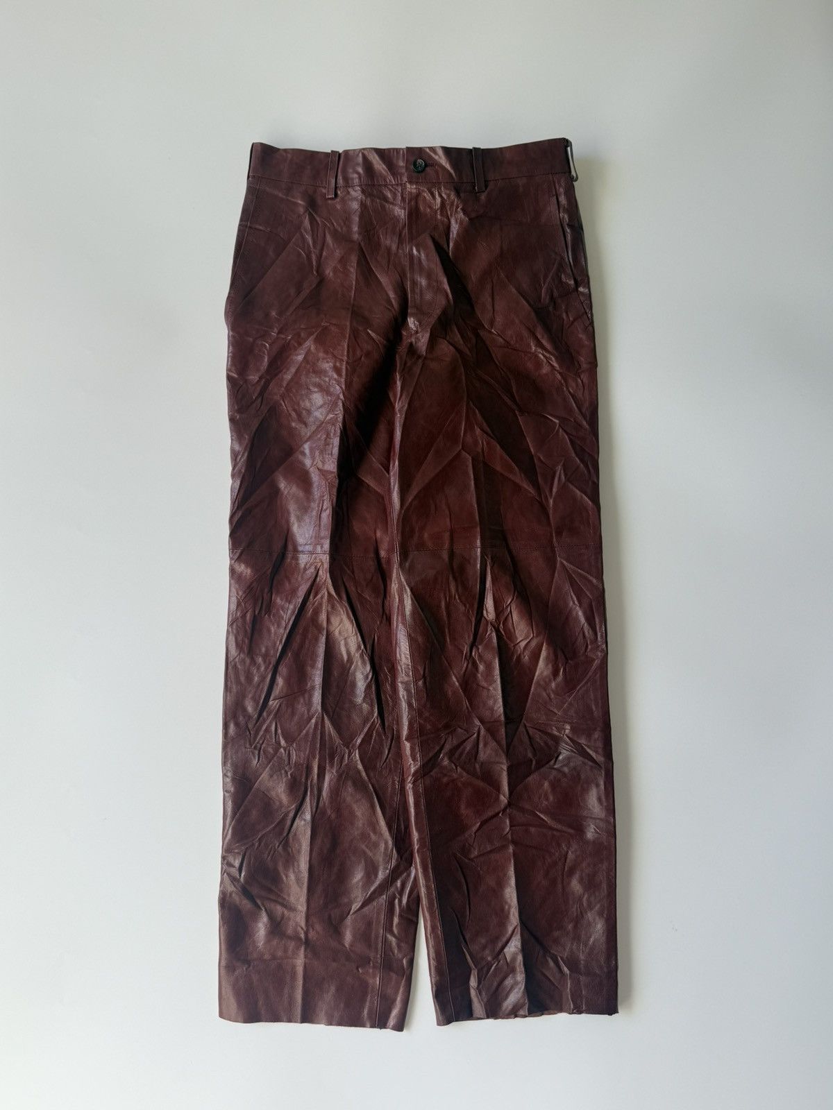 Comme des Garcons 1998 Comme des Garcons Homme Leather Pants Size US 30 / EU 46 - 1 Thumbnail