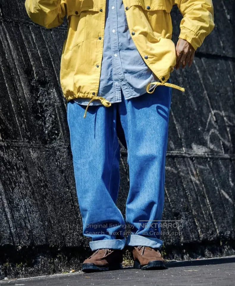 Nanamica nanamica Blue Denim Wide Leg Pants Size US 32 / EU 48 - 9 Thumbnail