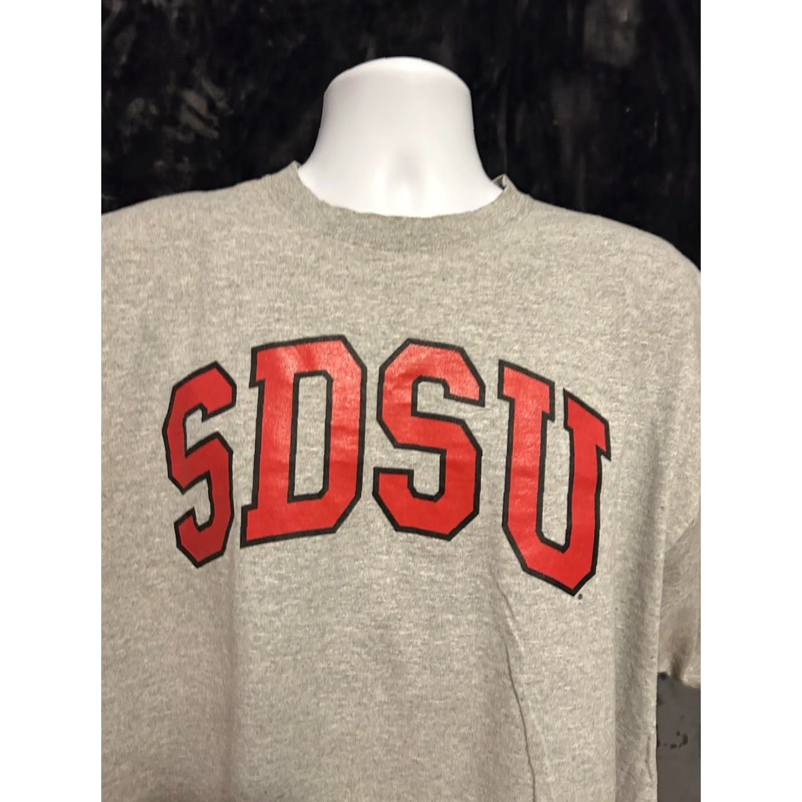 Soffe VTG San Diego State University SDSU Shirt Unisex Adults 2XL Heather Gray Soffe Logo Graphic Tee Shirt Size US XXL / EU 58 / 5 - 4 Thumbnail