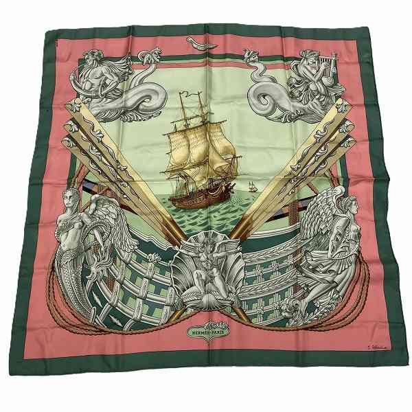 Hermes Hermes Hermes Lephyr Sailboat Silk Scarf Canvas Scarf in Good Condition Size ONE SIZE - 1 Thumbnail