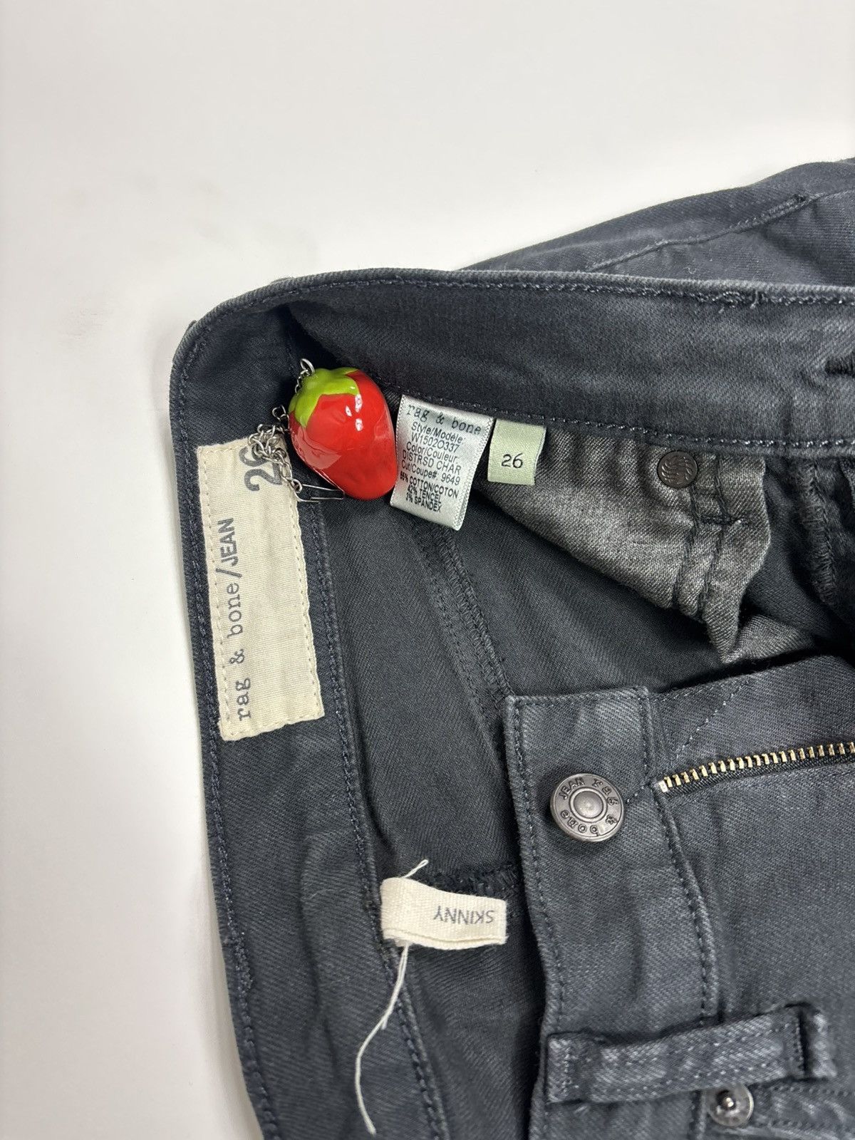 Rag & Bone Rag & Bone Skinny Jeans – Size 26 – Black Denim Size US 26 / EU 42 - 4 Thumbnail