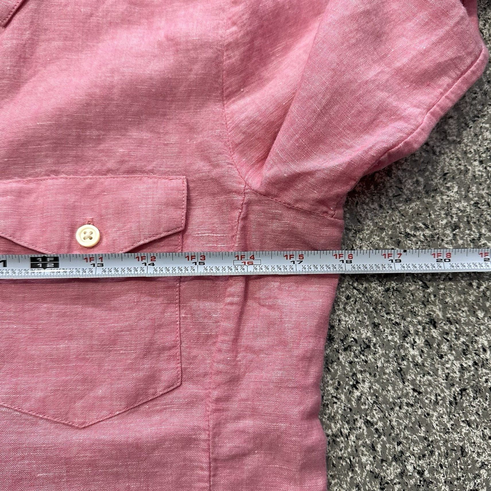 Banana Republic Banana Republic Linen Blend Button-Down Long Sleeve Womens S Pink Shirt Size S / US 4 / IT 40 - 4 Thumbnail