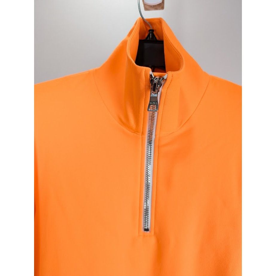 Balmain o1rshd1 Quarter Zip Felpa Shirt in Orange Size US M / EU 48-50 / 2 - 11 Thumbnail