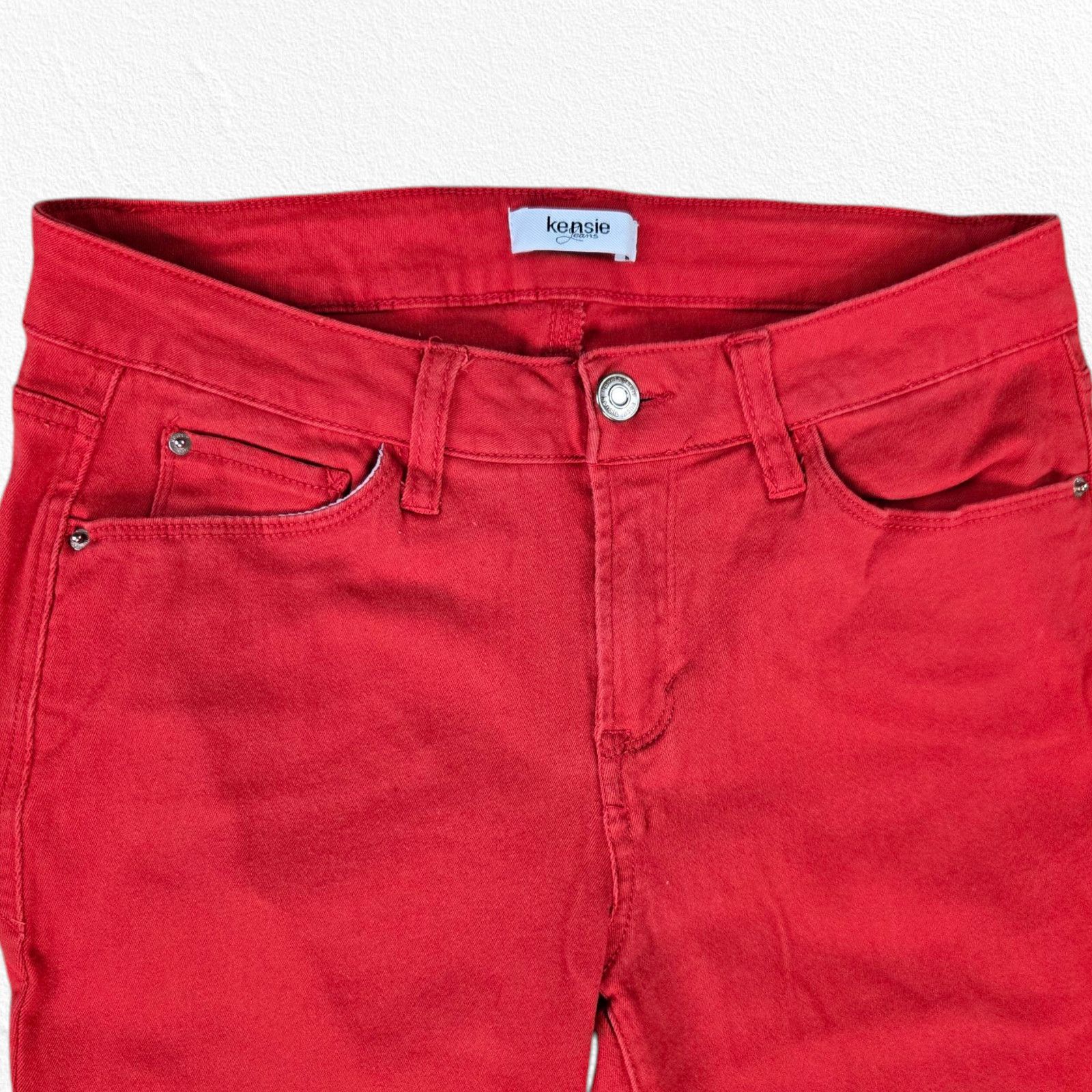 Other Bright Red Ankle Skinny Jeans Size 4 Size 27" / US 4 / IT 40 - 3 Thumbnail