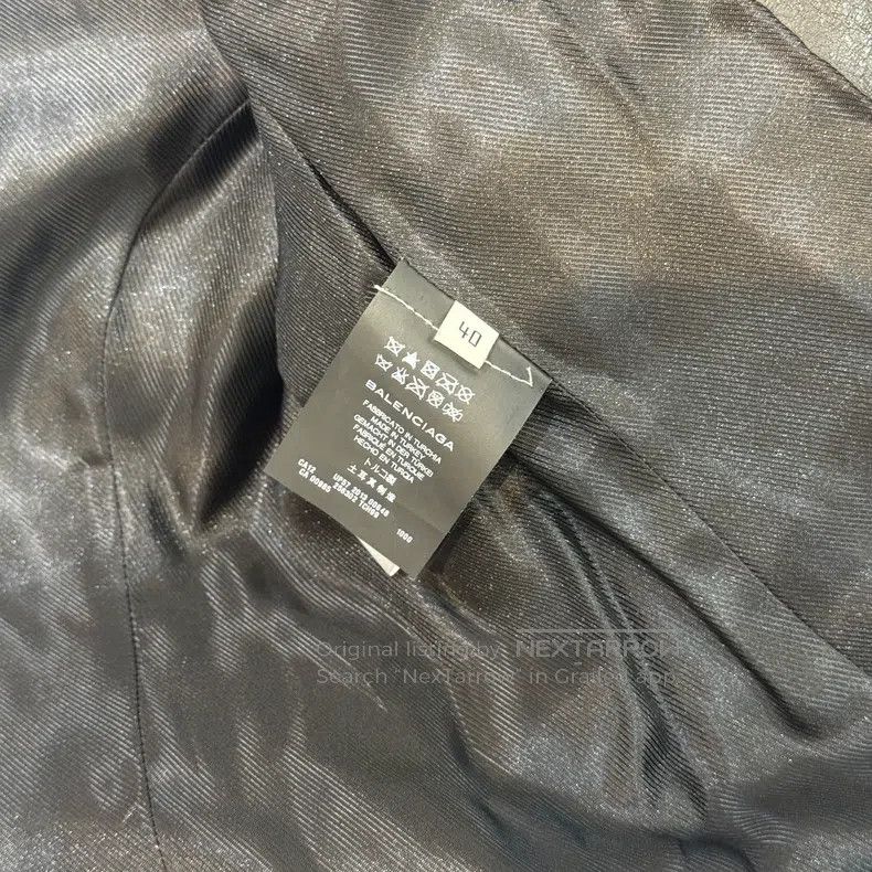 Balenciaga Balenciaga Black Leather Jacket Size S / US 4 / IT 40 - 4 Thumbnail
