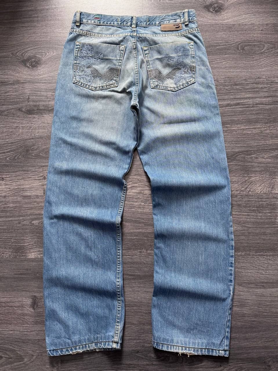 Diesel Vintage 2000's Diesel Distressed Jeans Dragon Embroidery Size US 32 / EU 48 - 2 Thumbnail