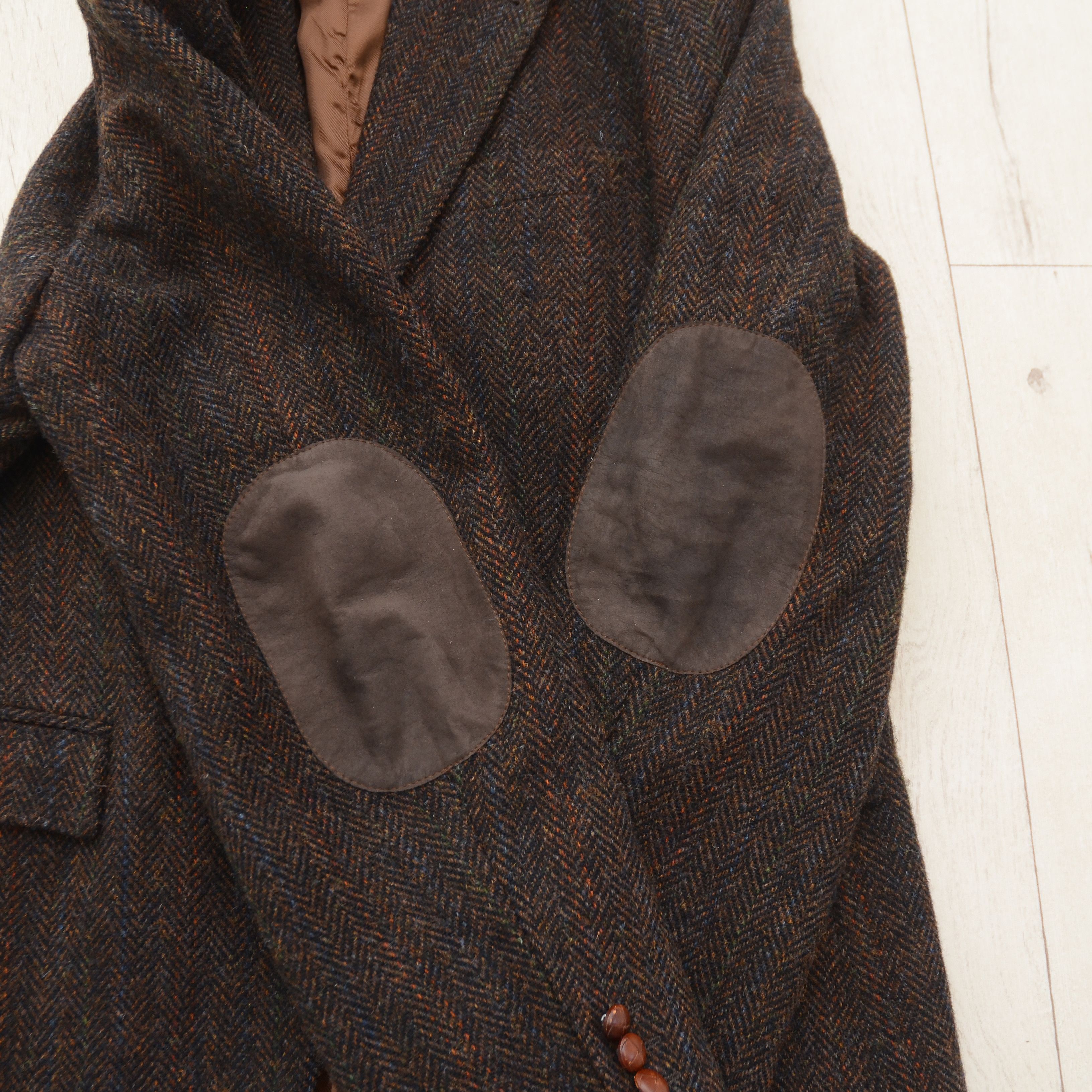 Harris Tweed Vintage HARRIS TWEED x Anson's Handwoven Wool Blazer sz. L-M Size 42R - 9 Thumbnail