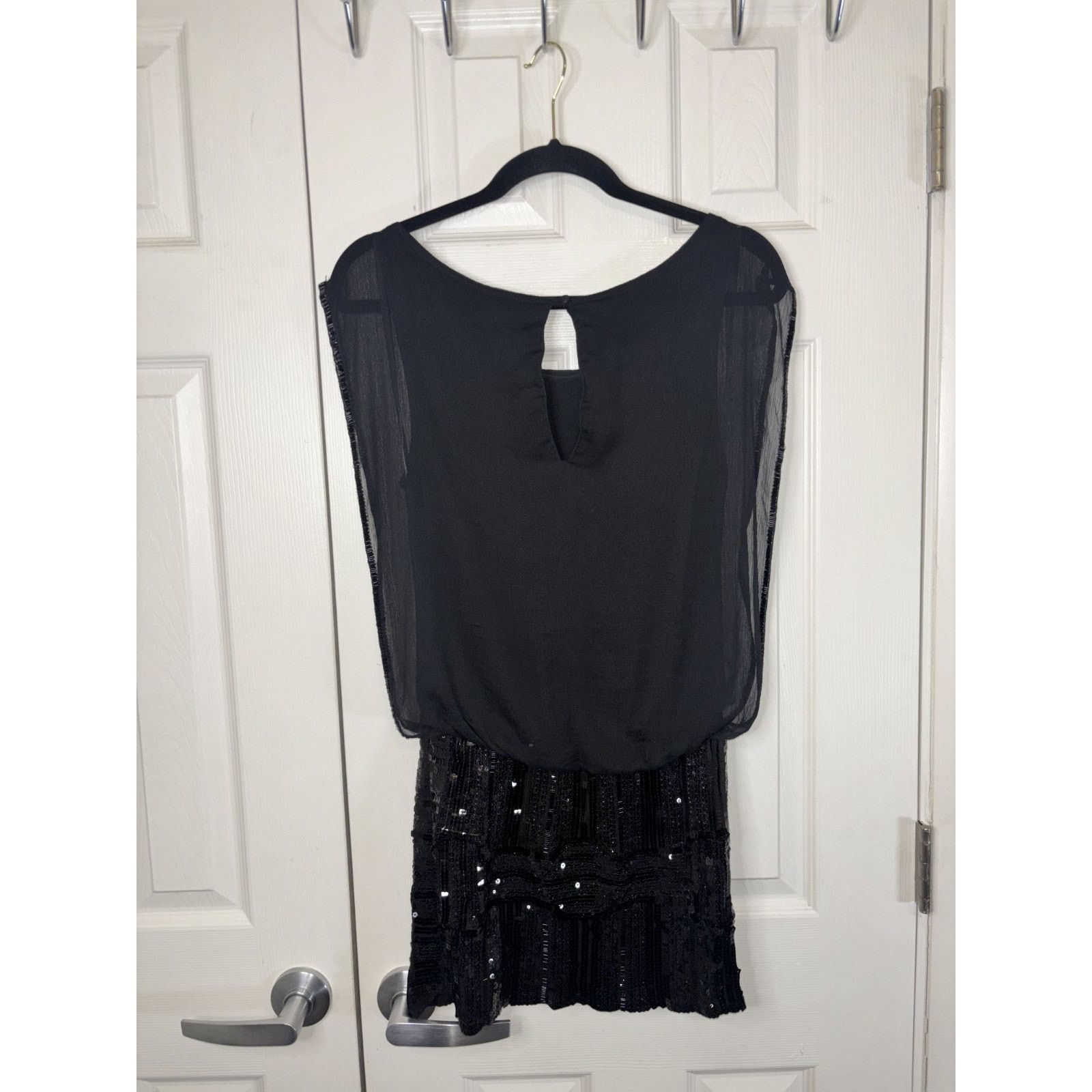 Bebe Bebe Women's Black Embellished Sequences Dress Size X Small Size XS / US 0-2 / IT 36-38 - 2 Thumbnail