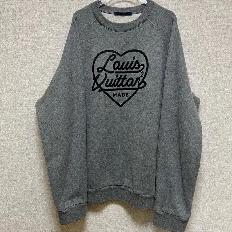 Louis Vuitton Louis Vuitton Gray Logo Cotton Sweatshirt 0089 Size US XXL / EU 58 / 5 - 1 Thumbnail