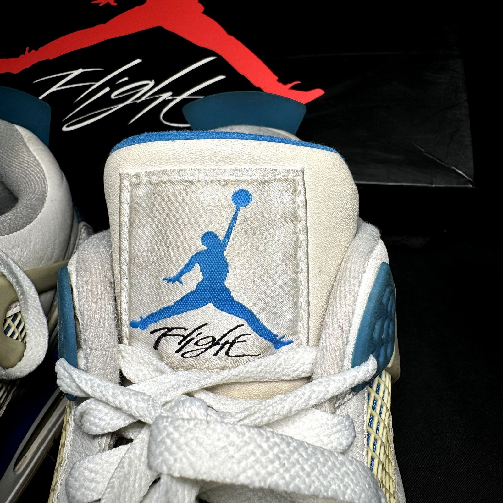Jordan Brand × Nike Size 12 - Air Jordan 4 Retro Military Blue 2012 Men's Shoes Size US 12 / EU 45 - 5 Thumbnail