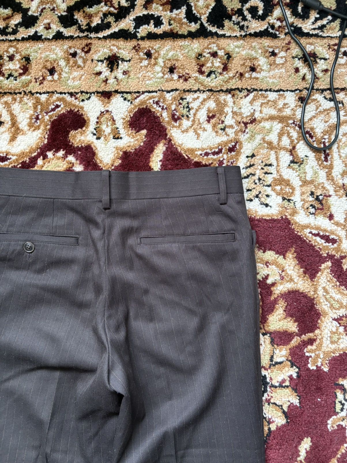 Tornado Mart Tornado Mart Flared Pinstripe Trousers Size US 28 / EU 44 - 4 Thumbnail