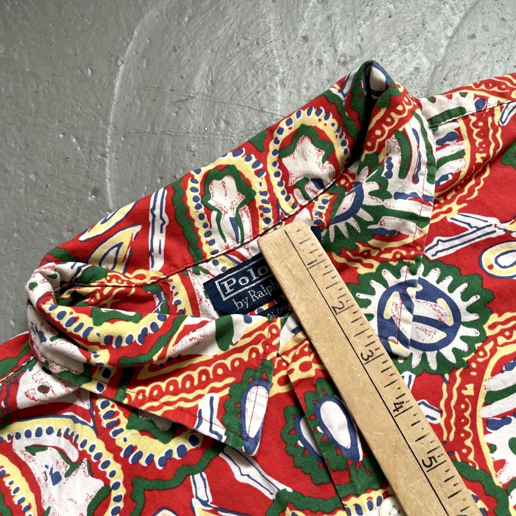 Polo Ralph Lauren Vintage Polo Ralph Lauren Caldwell Aloha Pattern Paisley Print Loop Collar Shirt Size US XL / EU 56 / 4 - 4 Thumbnail