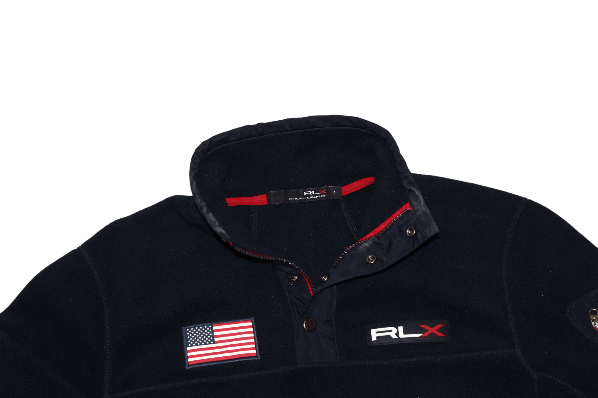 Polo Ralph Lauren VTG🔥 RLX Sport R.L. USA Team Polartec Pullover Fleece Size US S / EU 44-46 / 1 - 2 Thumbnail